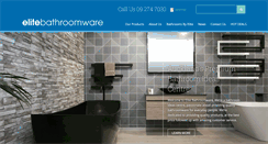 Desktop Screenshot of elitebathroomware.co.nz
