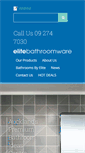Mobile Screenshot of elitebathroomware.co.nz